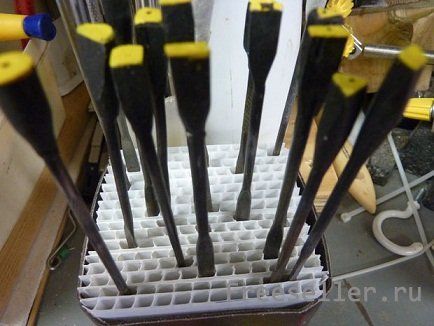 Подставка для отверток и стамесок своими руками