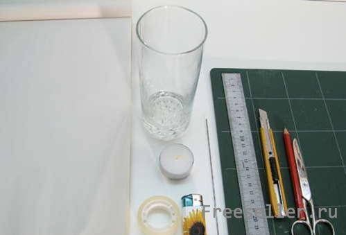 Материалы для изготовления светильника из бокалов