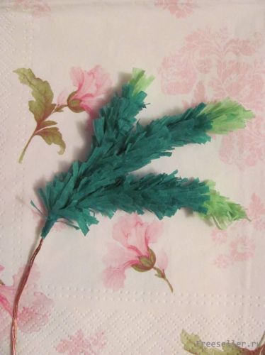 Изготовление открытки с веткой елочки своими руками