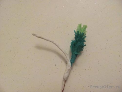 Изготовление открытки с веткой елочки своими руками