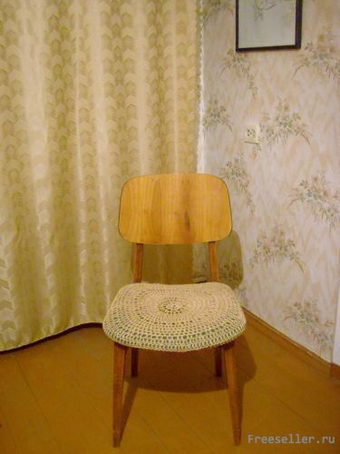 Вяжем чехол для стула из шпагата своими руками.