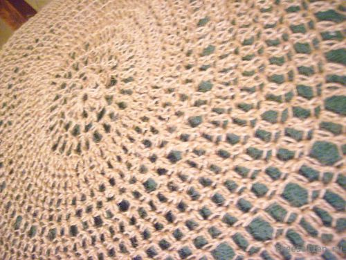 Вяжем чехол для стула из шпагата своими руками.