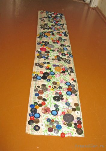 Массажный коврик из пуговиц своими руками