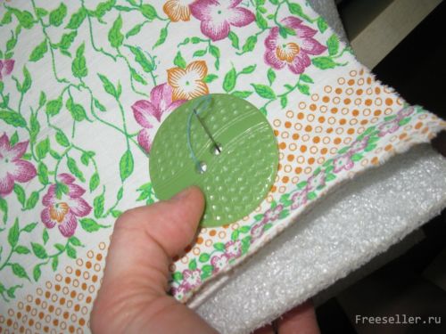 Изготовление массажного коврика из пуговиц своими руками