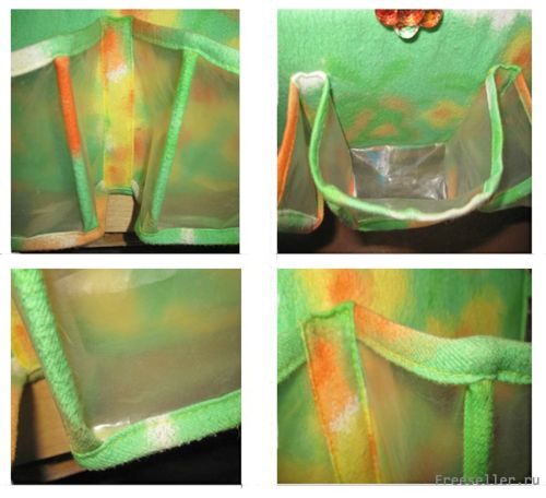 Карман для косметики на детскую кроватку своими руками