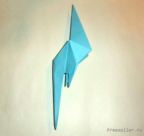 Делаем попугая Ара в оригами