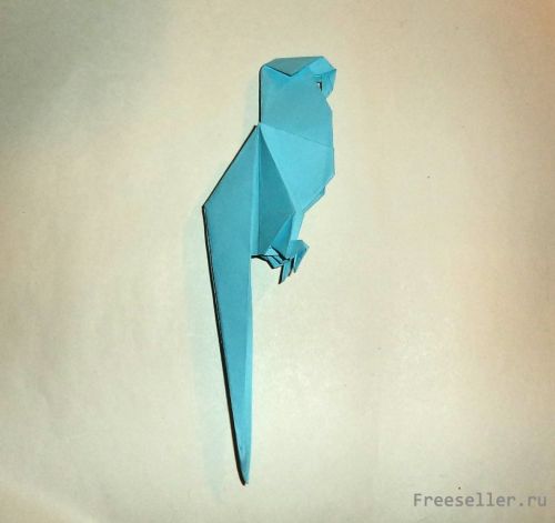 Попугай Ара в оригами своими руками