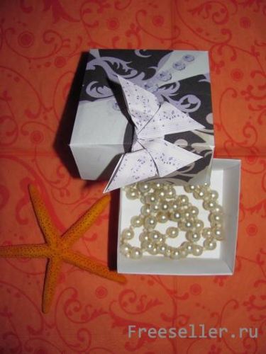 Подарочная коробочка с бабочкой своими руками