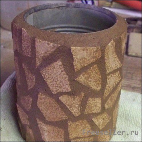 Кашпо с мозаикой для садовых цветов своими руками.