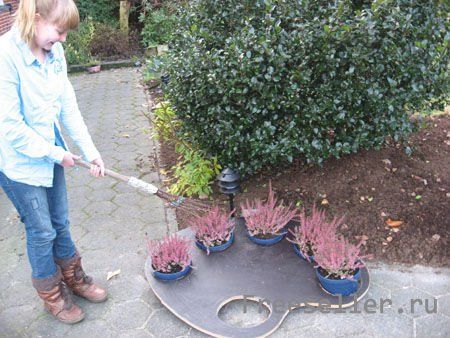 Подставка для садовых горшков - Палитра своими руками