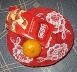 Декоративная тарелка в технике папье-маше