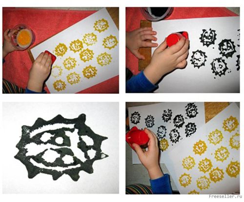 Веселые штампы для детей своими руками