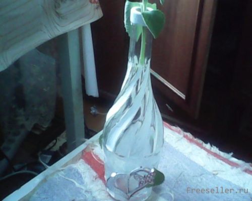 Ваза из бутылки своими руками