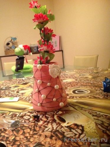 Чудо-вазы из ниток