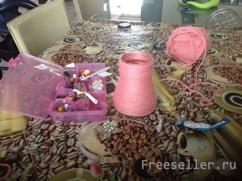 Изготовление чудо-вазы из ниток