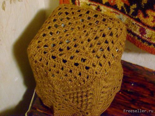 Вяжем Ажурный рассеиватель для светильника