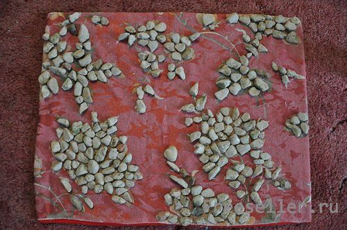 Изготовление картины из морских камней