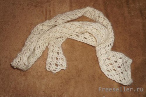 язание стильного шарфика своими руками