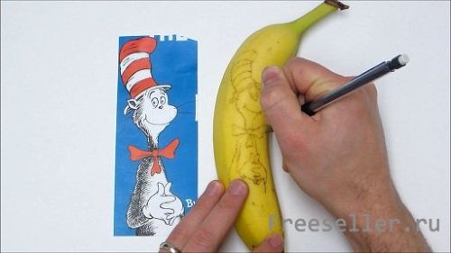 Как сделать тату на бананах