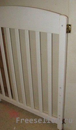 Дверь из детской кроватки своими руками.