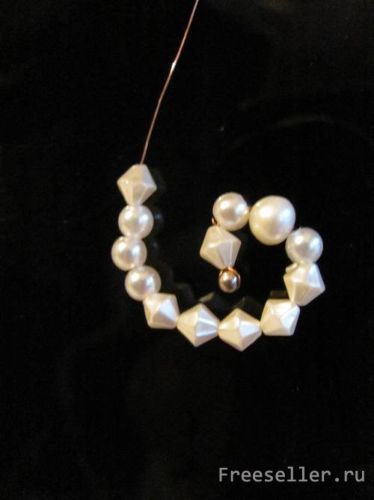 Сердце из бисера - изготовление