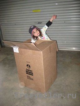 Как сделать своими руками домик для детей из картонной коробки.