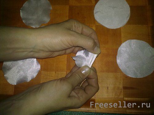 ?Цветок из ткани своими руками