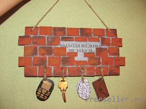 Табличка ключница на входную дверь своими руками