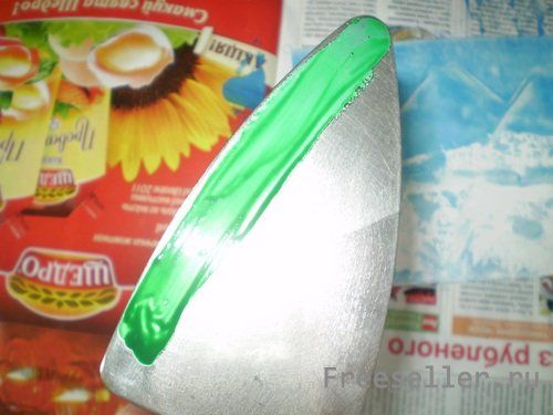 Процесс рисования картины утюгом