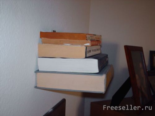 Невидимая книжная полка своими руками