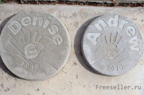 Как сделать памятные каменные плиты своими руками.