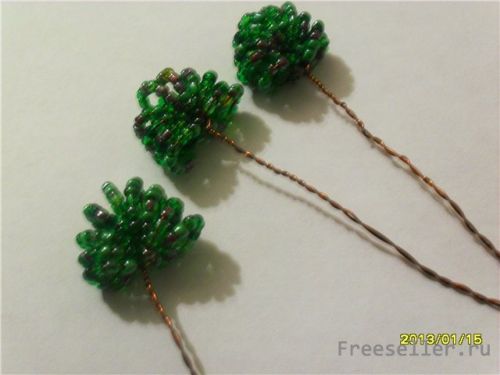 Мастер класс по плетению карликового дерева Бонсаи из бисера.