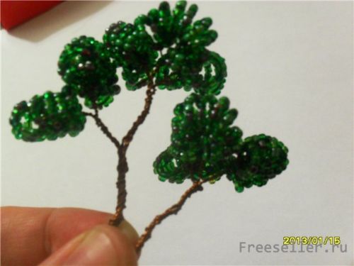 Мастер класс по плетению карликового дерева Бонсаи из бисера.