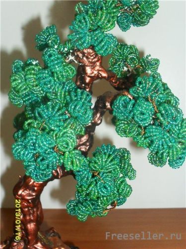 Плетение Бонсаи из бисера