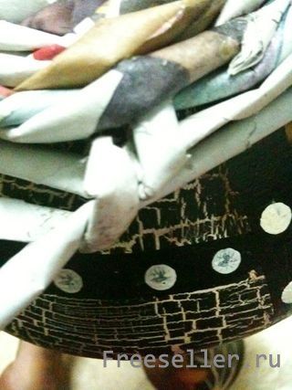 Вазы из газет и журналов своими руками - процесс изготовления