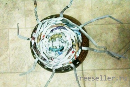 Вазы из газет и журналов своими руками - процесс изготовления