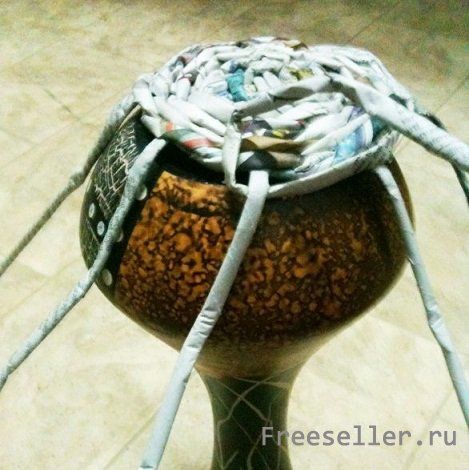 Вазы из газет и журналов своими руками - процесс изготовления