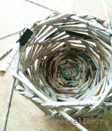 Вазы из газет и журналов своими руками - процесс изготовления