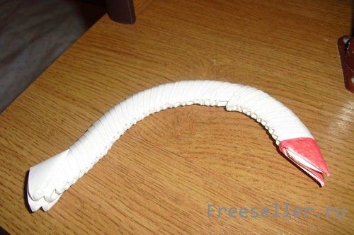 ?Объемный лебедь из бумаги своими руками