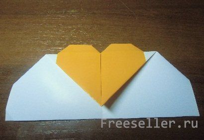 Открытка с сердцем оригами своими руками