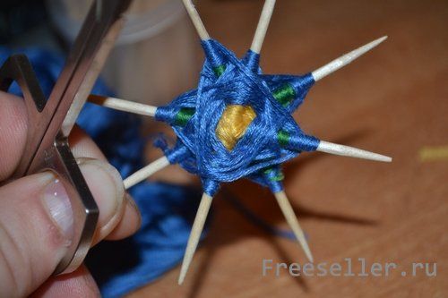 астер класс по плетению украшения "Мандала" своими руками