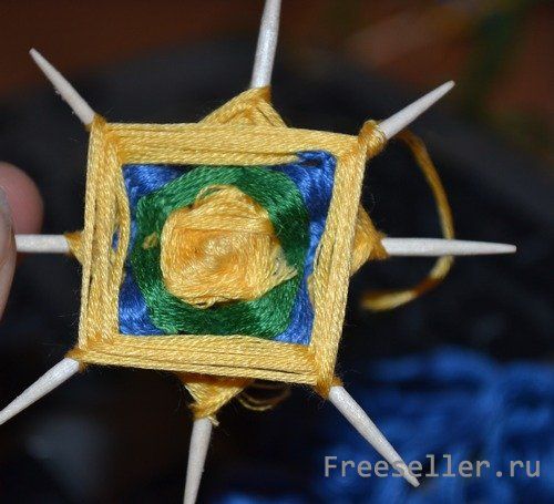 астер класс по плетению украшения "Мандала" своими руками