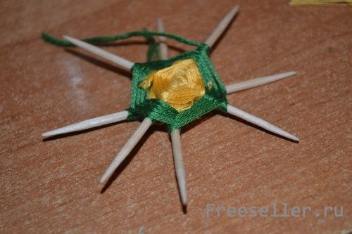 астер класс по плетению украшения "Мандала" своими руками