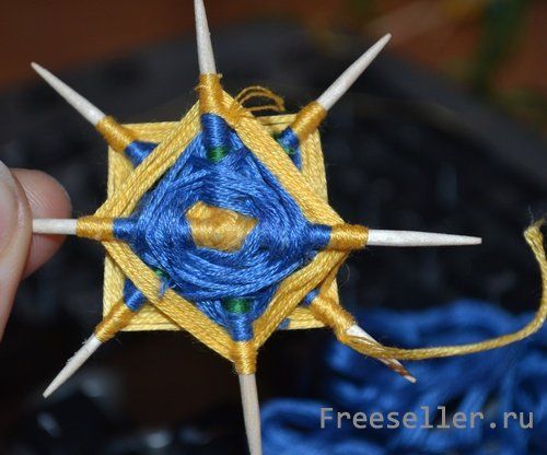 астер класс по плетению украшения "Мандала" своими руками