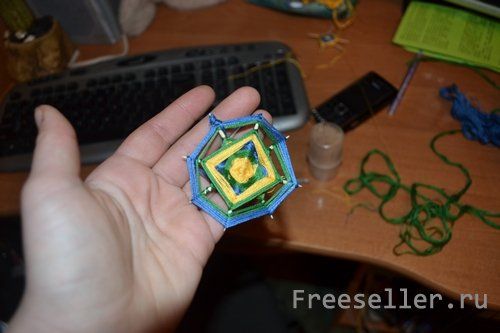 астер класс по плетению украшения "Мандала" своими руками