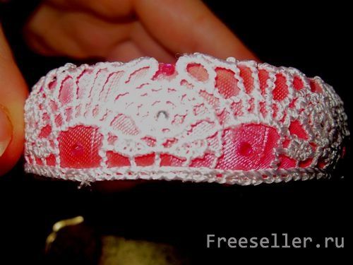 Делаем ажурный браслет своими руками.