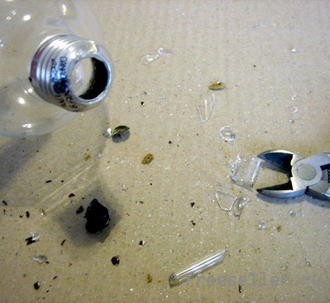 Делаем необычную Валентинку из перегоревшей лампочки.