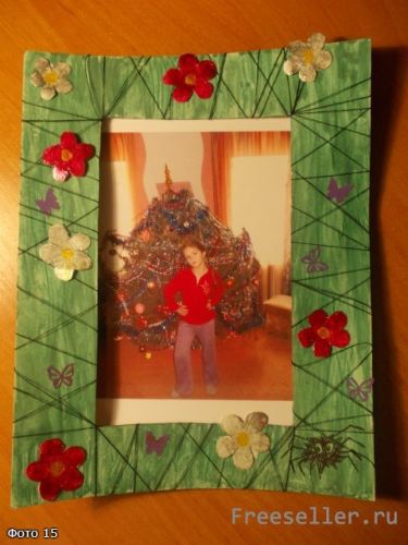 Как сделать "Весеннюю фоторамку" своими руками.