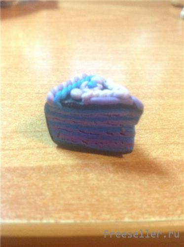 Мастер класс по изготовлению брелока- торта из полимерной глины