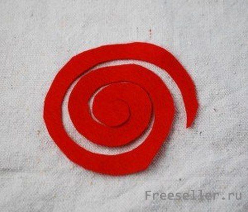 Как сделать розочку из ткани своими руками.